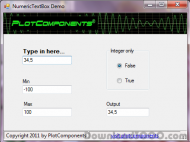 NumericTextBox screenshot